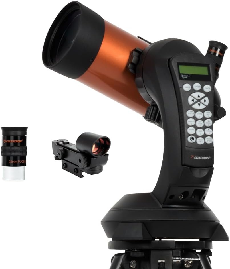 Celestron NexStar 4SE Computerized Telescope – 4-Inch Maksutov-Cassegrain Optical Tube – Fully Automated GoTo Mount with SkyAlign – Ideal for Beginners and Advanced Users –...