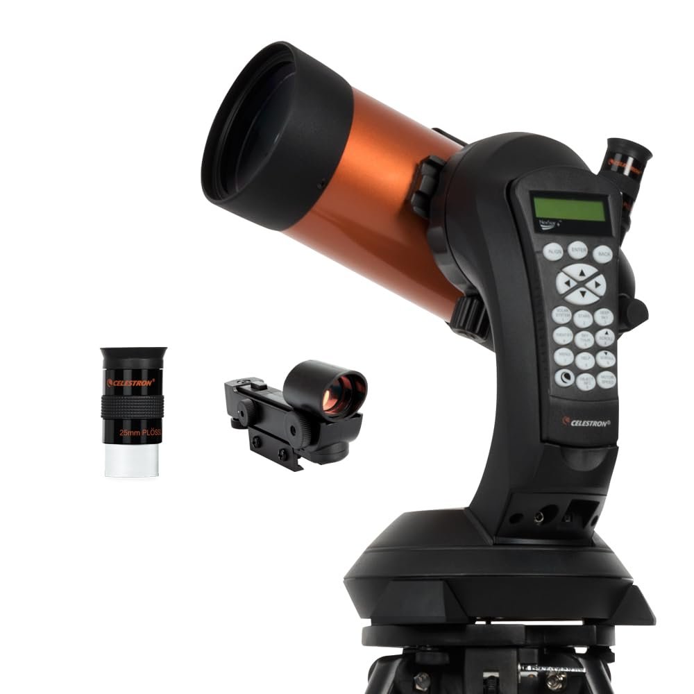 Celestron NexStar 4SE Computerized Telescope – 4-Inch Maksutov-Cassegrain Optical Tube – Fully Automated GoTo Mount with SkyAlign – Ideal for Beginners and Advanced Users –...