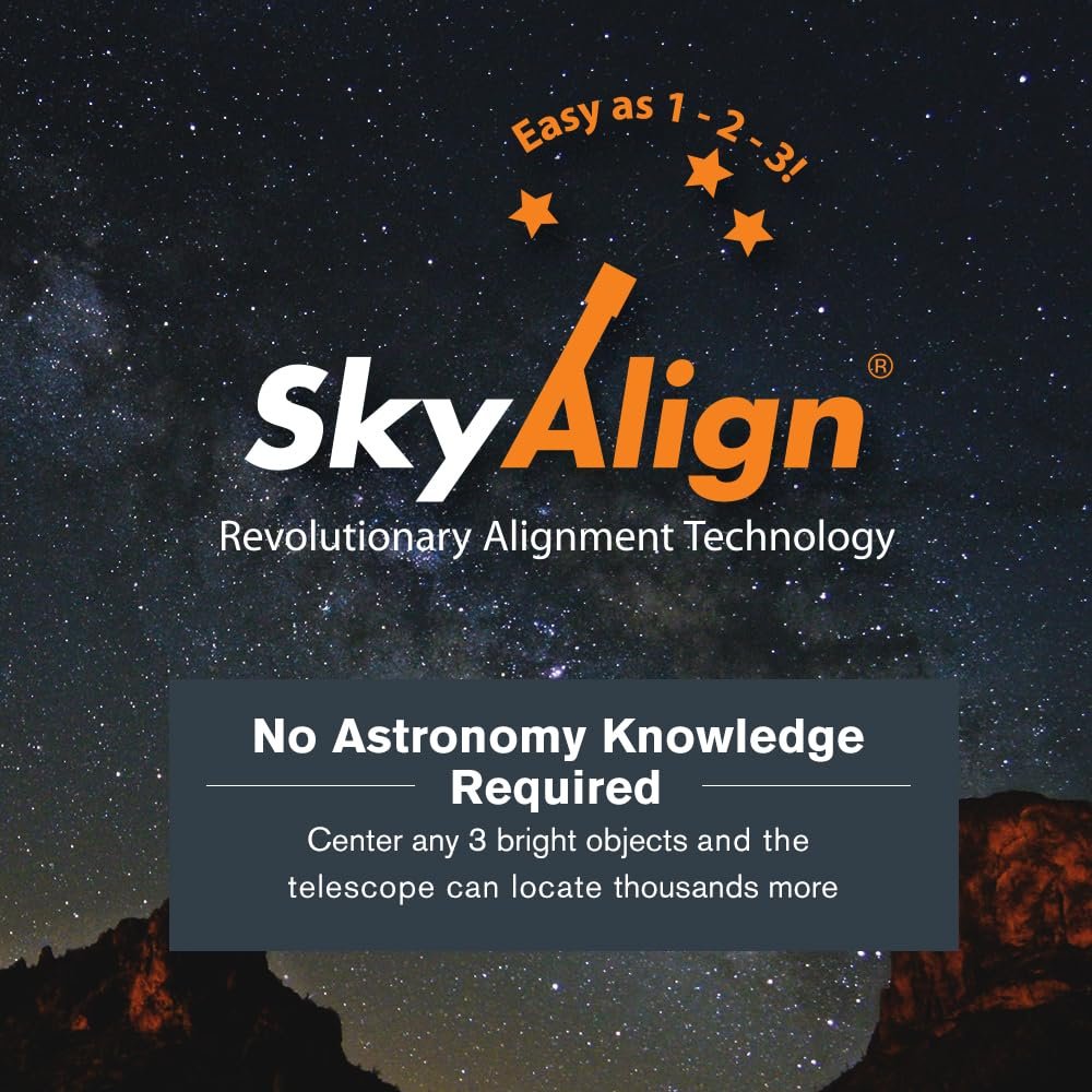 Celestron NexStar 4SE Computerized Telescope – 4-Inch Maksutov-Cassegrain Optical Tube – Fully Automated GoTo Mount with SkyAlign – Ideal for Beginners and Advanced Users –...