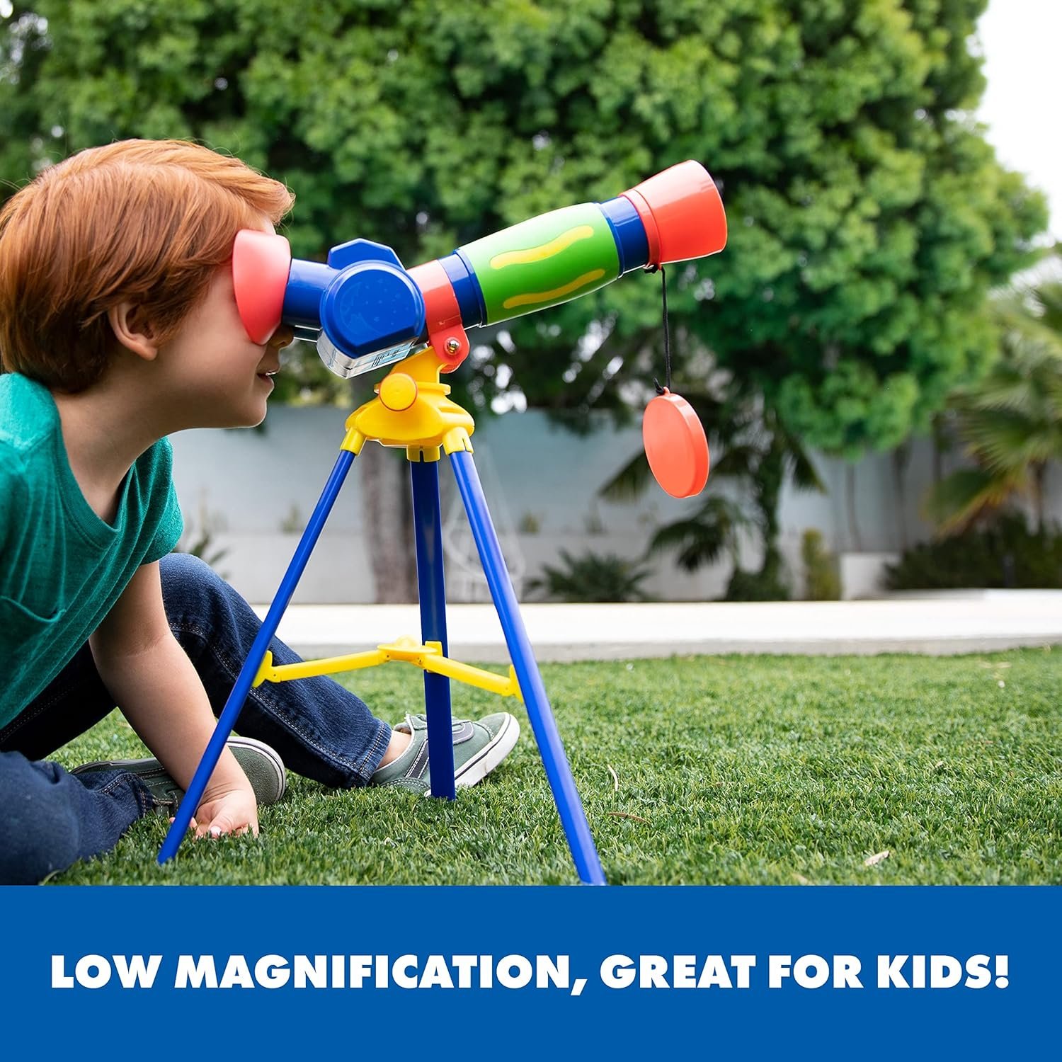 Educational Insights GeoSafari Jr. My First Telescope - Mini Telescope for Kids, Toddler Space Toy, Beginner STEM Learning, Science Gifts for Boys & Girls Ages 4+
