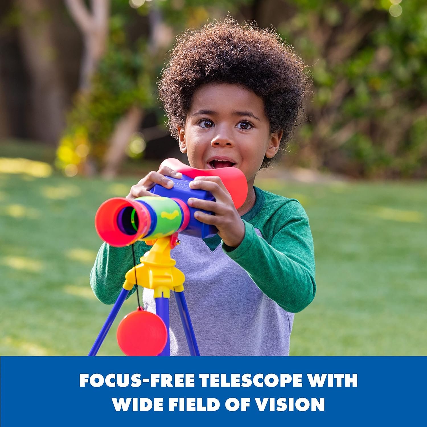 Educational Insights GeoSafari Jr. My First Telescope - Mini Telescope for Kids, Toddler Space Toy, Beginner STEM Learning, Science Gifts for Boys & Girls Ages 4+