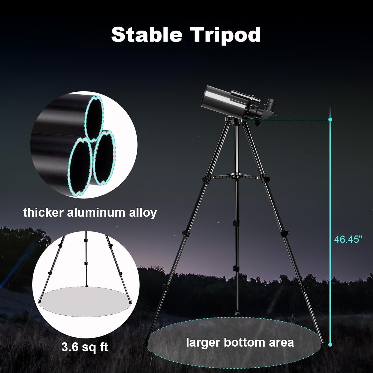 Maksutov-Cassegrain Telescopes for Adults Astronomy, 80mm Aperture 850mm Catadioptric Compound Telescope, Compact Portable Travel Telescope, w. Pro Tripod & Phone Adapter