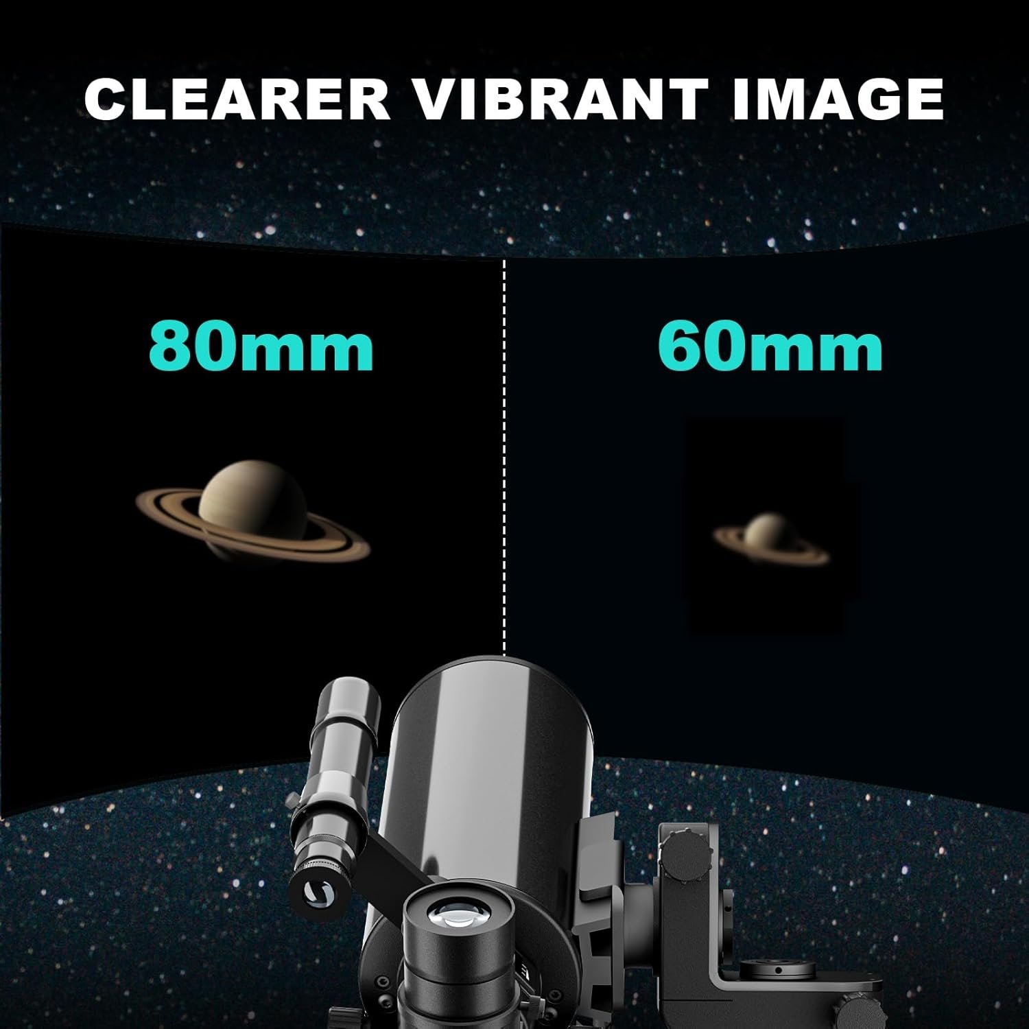 Maksutov-Cassegrain Telescopes for Adults Astronomy, 80mm Aperture 850mm Catadioptric Compound Telescope, Compact Portable Travel Telescope, w. Pro Tripod & Phone Adapter