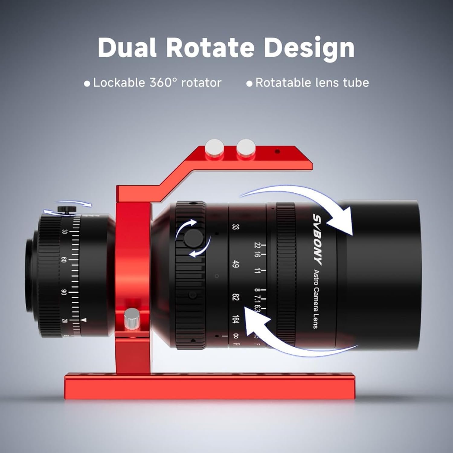 SVBONY SV555 Telescope-New Upgrade, Precision Focus Zero Compromise, Astrophotography Telescope 54mm APO Refractor SLR Camera Lens, 44mm Full Frame, F4.5 to F22 Variable...