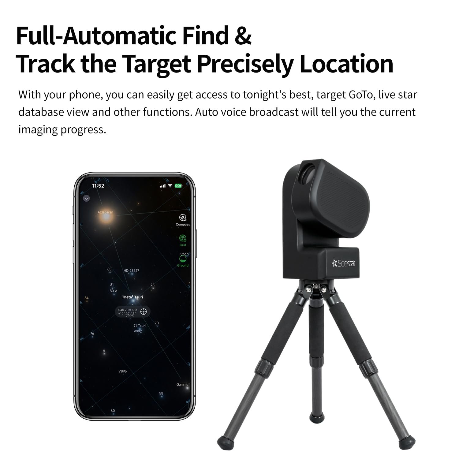 ZWO Seestar S50 Smart Digital Telescope All-in-One Autofocus Portable for Beginners and Experienced Users
